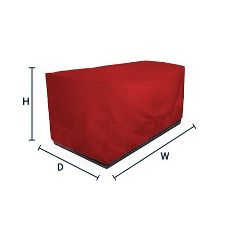 Eevelle Meridian Modular Sectional Club Chair Cover, Red, 38 in L x 104 in W x 30 in H MDSSXXL-RED